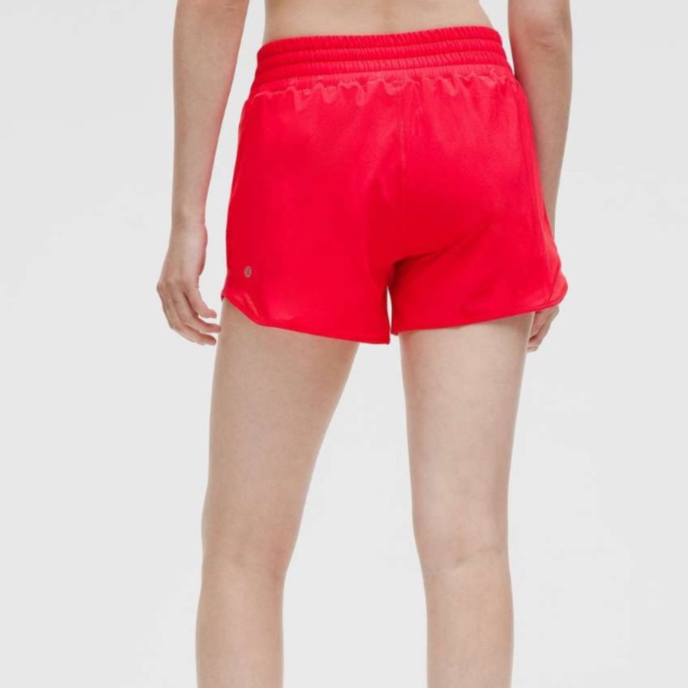 Lululemon Red Glow Hotty Hot Shorts-4" - Picture 5 of 5